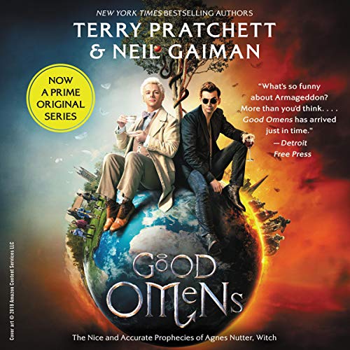 Audible version of the Neil Gaiman and Terry Pratchett novel, "Good Omens: The Nice and Accurate Prophecies of Agnes Nutter, Witch"