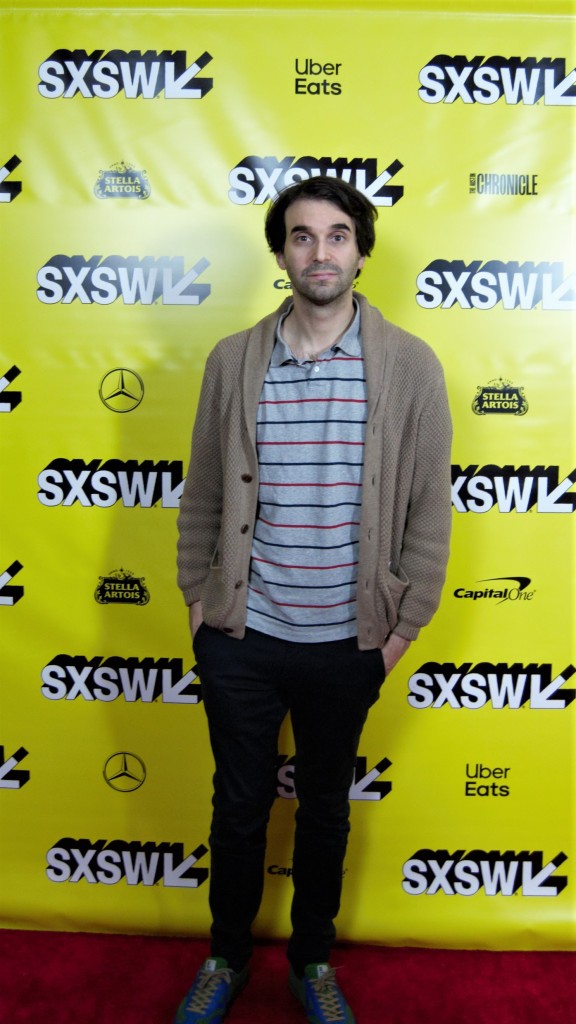 Director Alex Ross Perry of "Her Smell" appears on the red carpet.