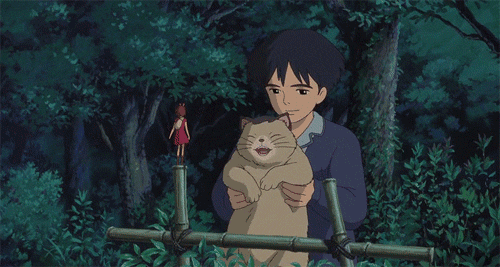 Arrietty, Sho, and cat